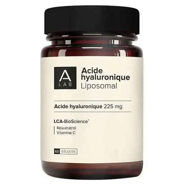A-Lab Acide Hyaluronique Liposomal 225mg - Anti-Rides, Elasticité, Fermeté de la Peau - 60 gélules