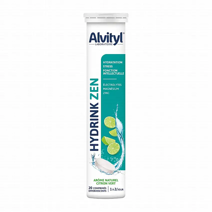 ALVITYL Hydrink Zen Arôme Citron Vert x20 Comprimés Effervescents