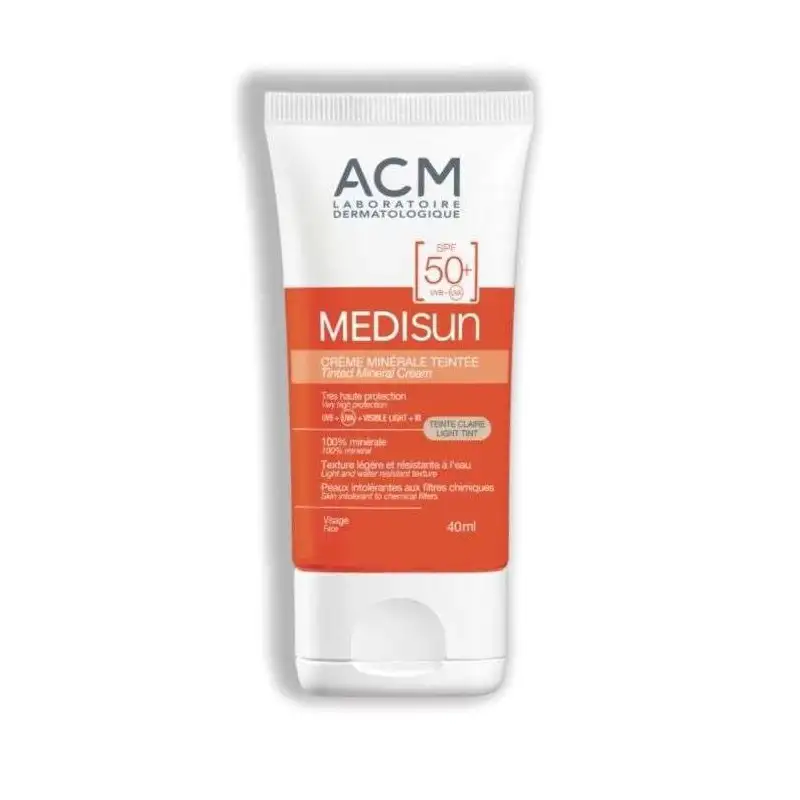 ACM MEDISUN CREME MINERALE TEINTEE TEINTE CLAIRE SPF 50+ 40ML