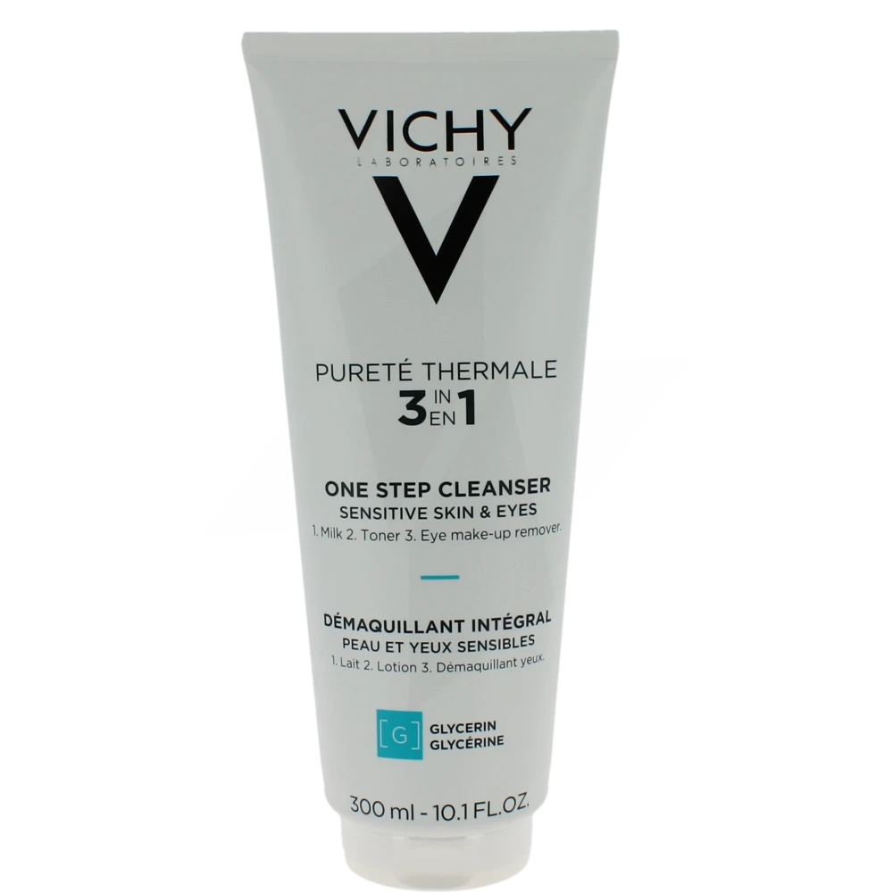 Vichy Pureté Thermale Démaquillant Intégral 3 En 1 Peaux Sensibles Tube De 300 Ml